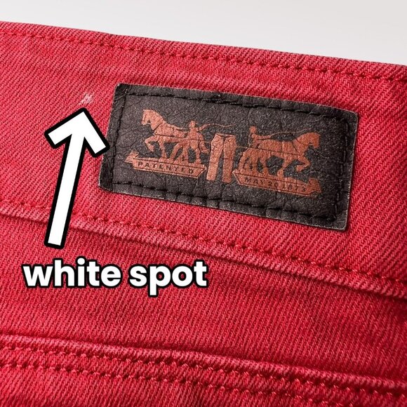 Levi’s Red Mid Rise Skinny Jeans Stretch Approx. Size 8 - Picture 9 of 11